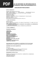 Download Ejemplo de Un Informe de Integracion de Datos Integrados Para Psicodiagnostico by Fe Maya Escobar SN92023651 doc pdf
