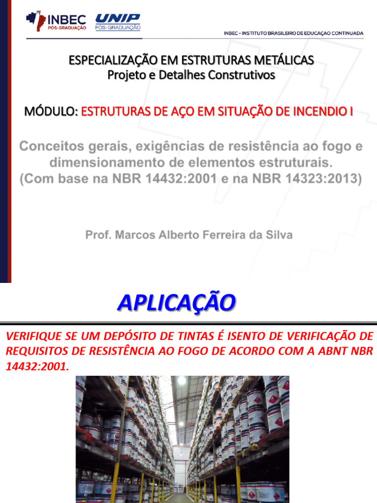 Estruturas Metálicas e Incêndio: NBR 14432 | PDF