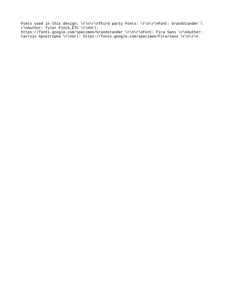 Fonts | PDF