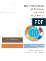 The Effectiveness of The Dual Language Program in North Grade Elementary