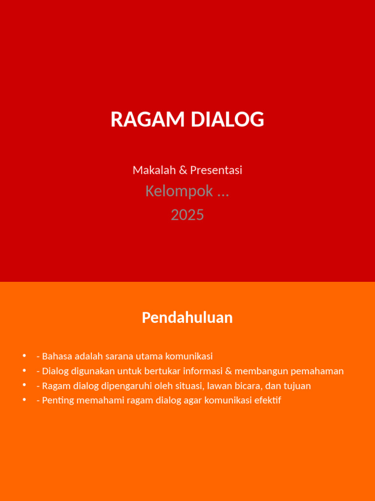 Presentasi Ragam Dialog Desain | PDF
