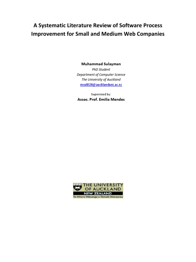 Web Companies' Process Improvement | PDF | Systematic Review | Agile ...