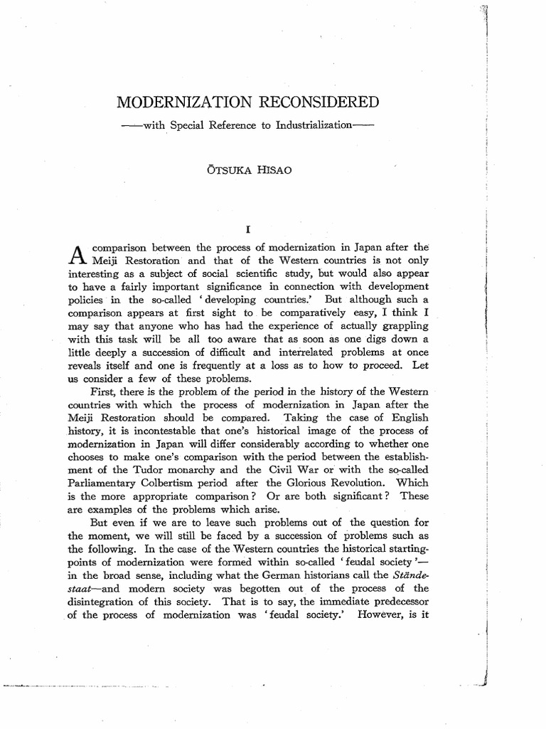 Modernization Industralization Japan | PDF