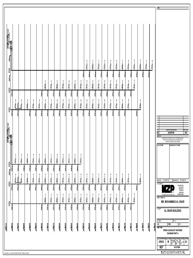 Ac-0160a Fresh & Exhaust Air Riser Diagram Part A | PDF | Military ...