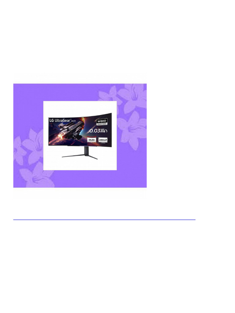 4094 LG Electronics 45GR95QE-B UltraGear Gaming Monitor 45 Inch 113 CM ...