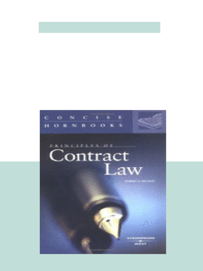 Principles Of Contract Law Pdf