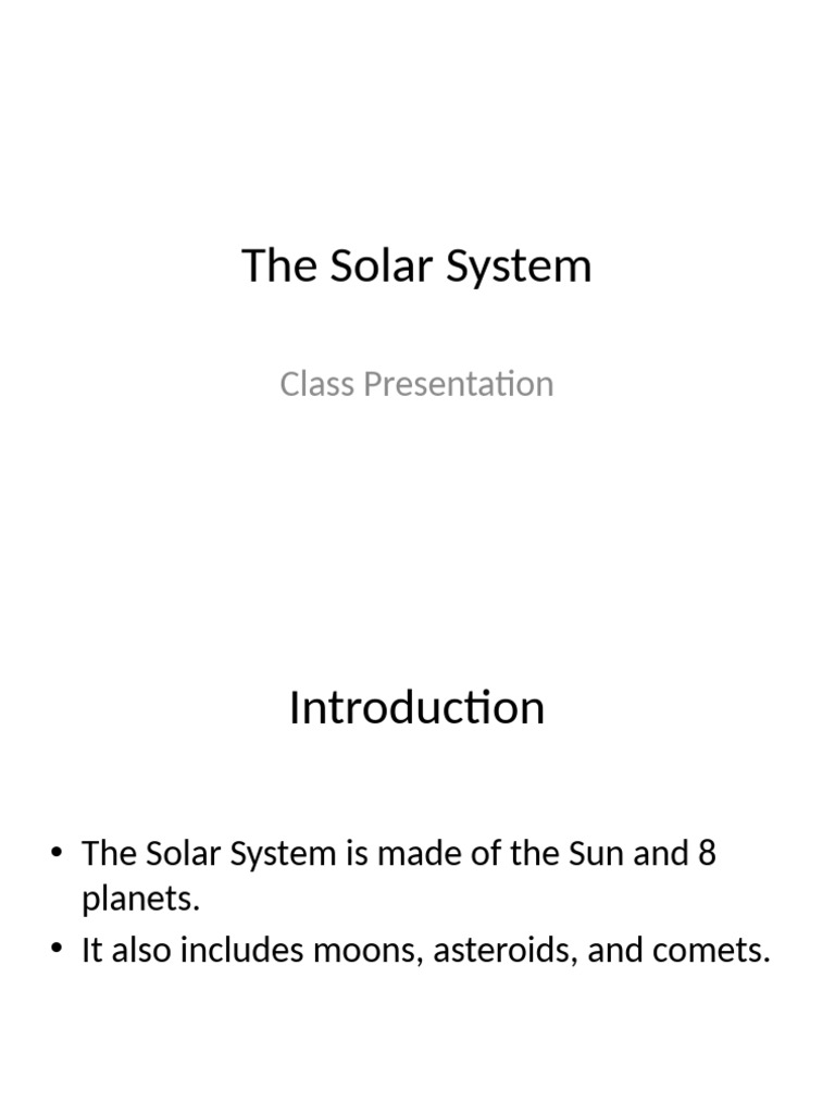 Solar System | PDF