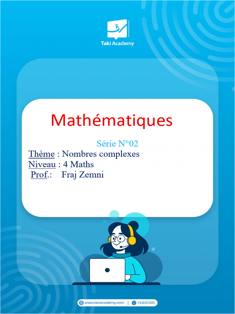 Nombres complexes : Exercices et solutions | PDF | Nombre complexe | Cercle