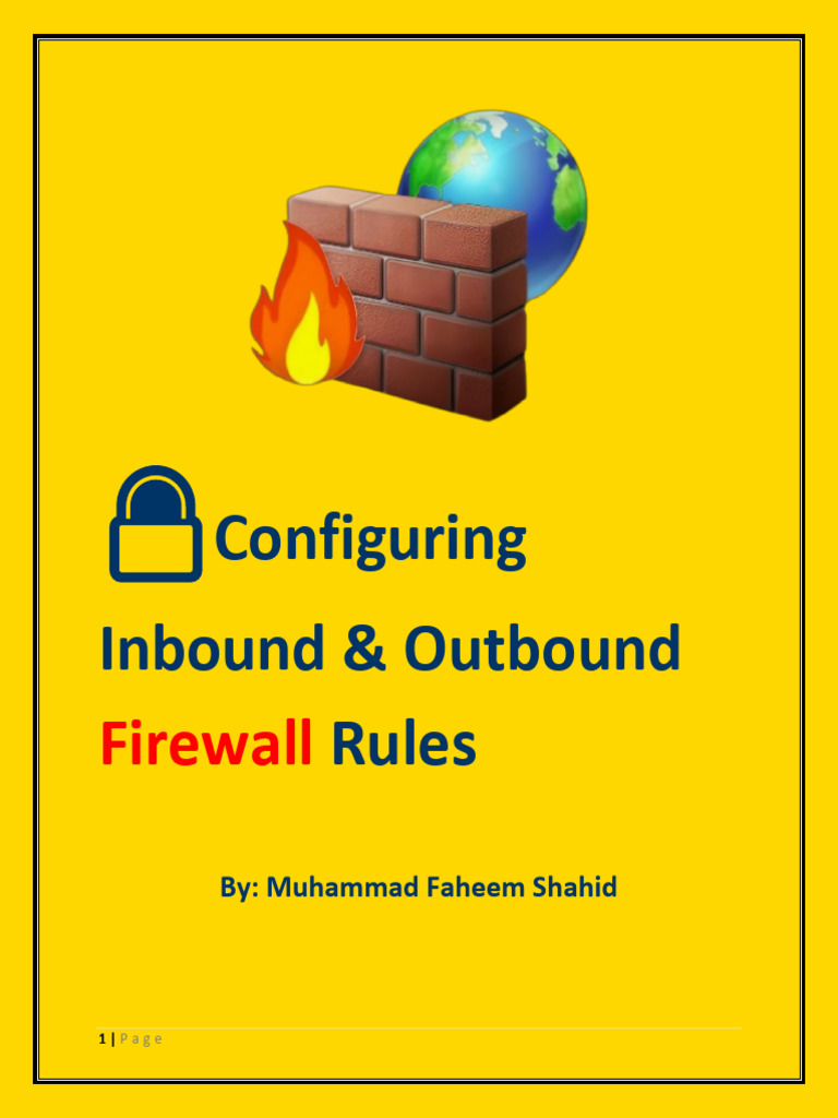 Configuring Windows Firewall Rules | PDF | Port (Computer Networking ...