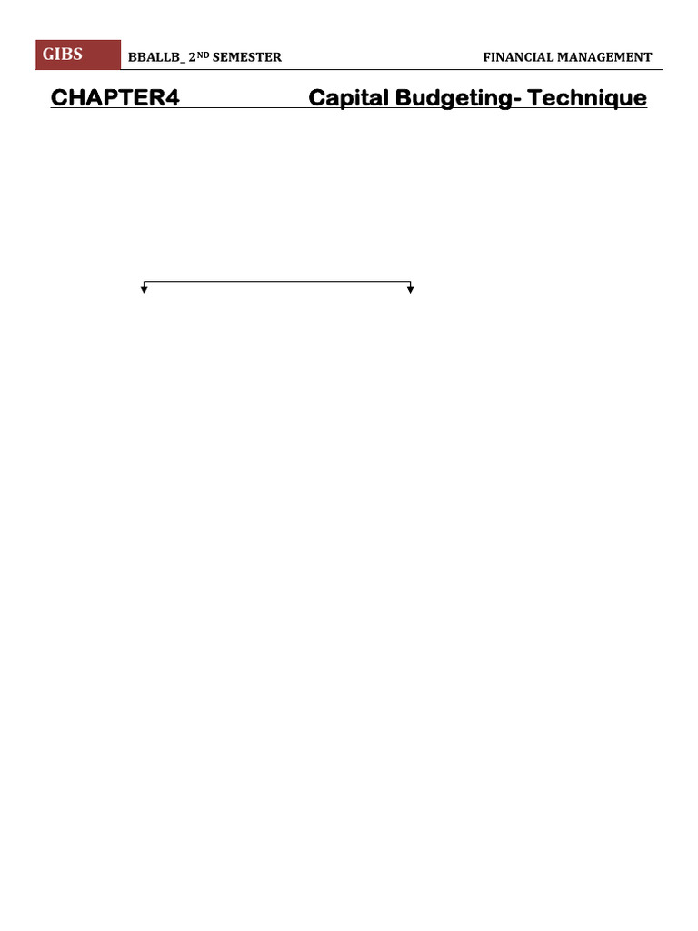 Capital Budgeting Techniques Explained | PDF | Net Present Value ...