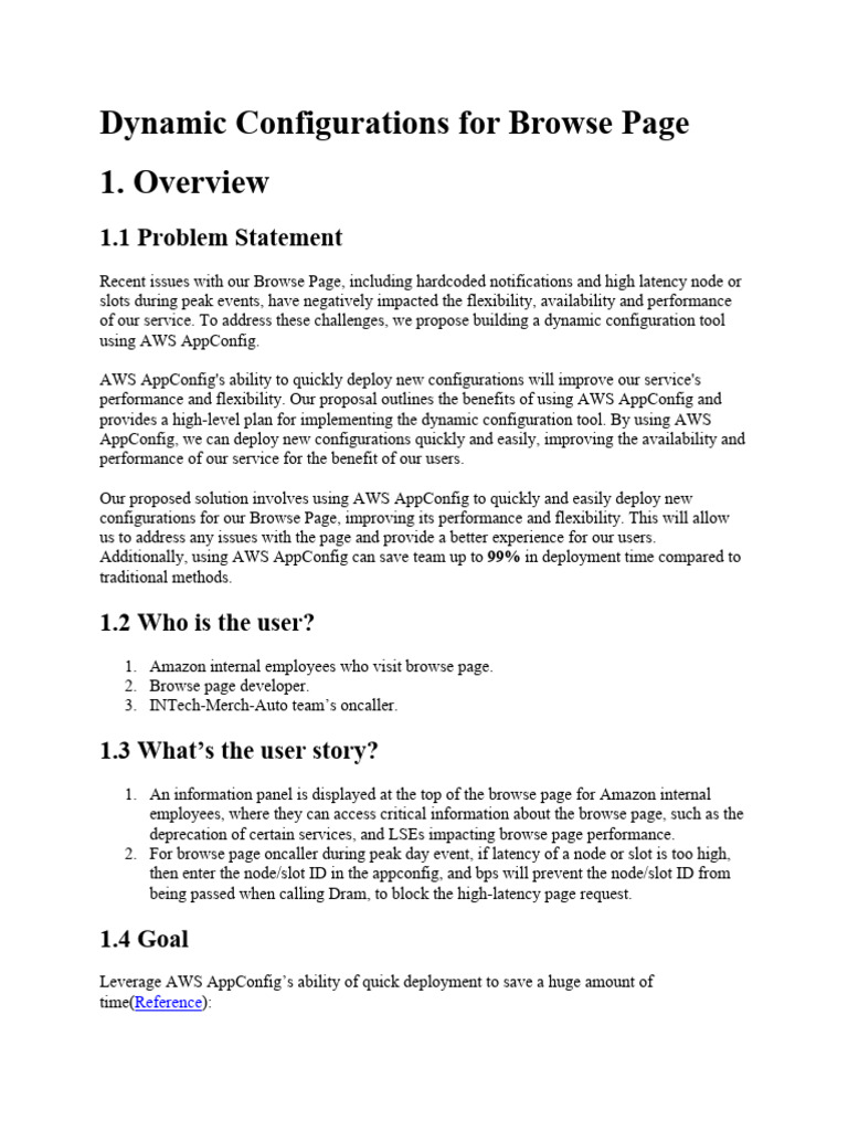 Dynamic Configurations For Browse Page | PDF | Information Technology ...