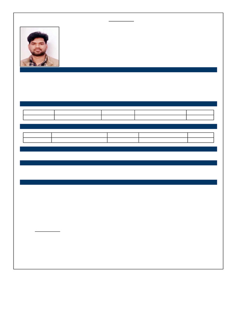 Professional Resume of Ravinder Kumar Yadav | PDF