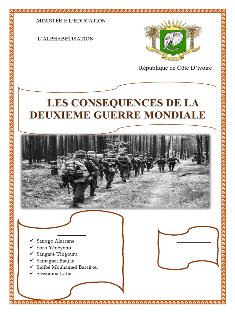 Conséquences de la Seconde Guerre mondiale | PDF | Guerre froide ...