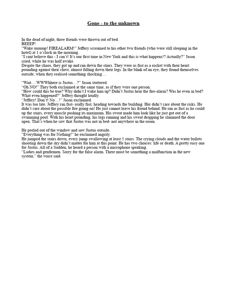 Gone - To The Unknown | PDF