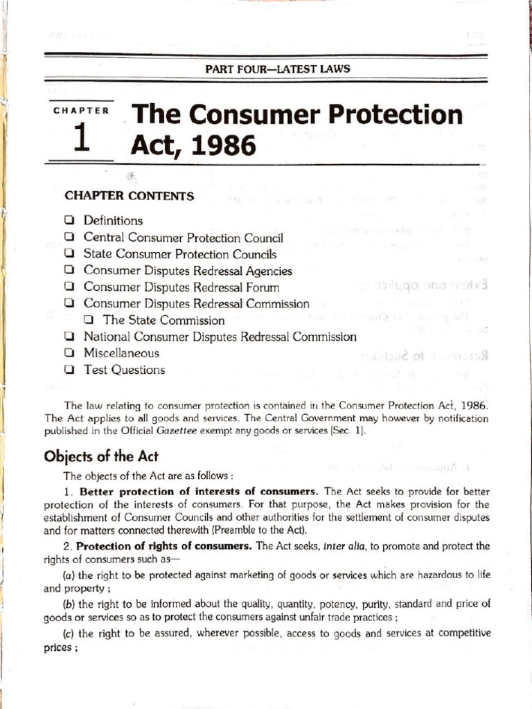 Consumer Protection Act | PDF