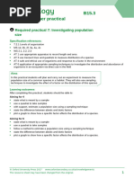 AQA A-Level Biology RP12 Guide | PDF | Risk | Hazards