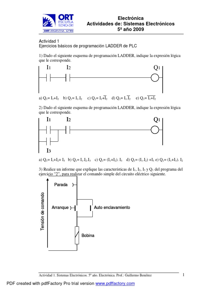 Plc Actividad 1 Pdf Aislador Electricidad Electrónica