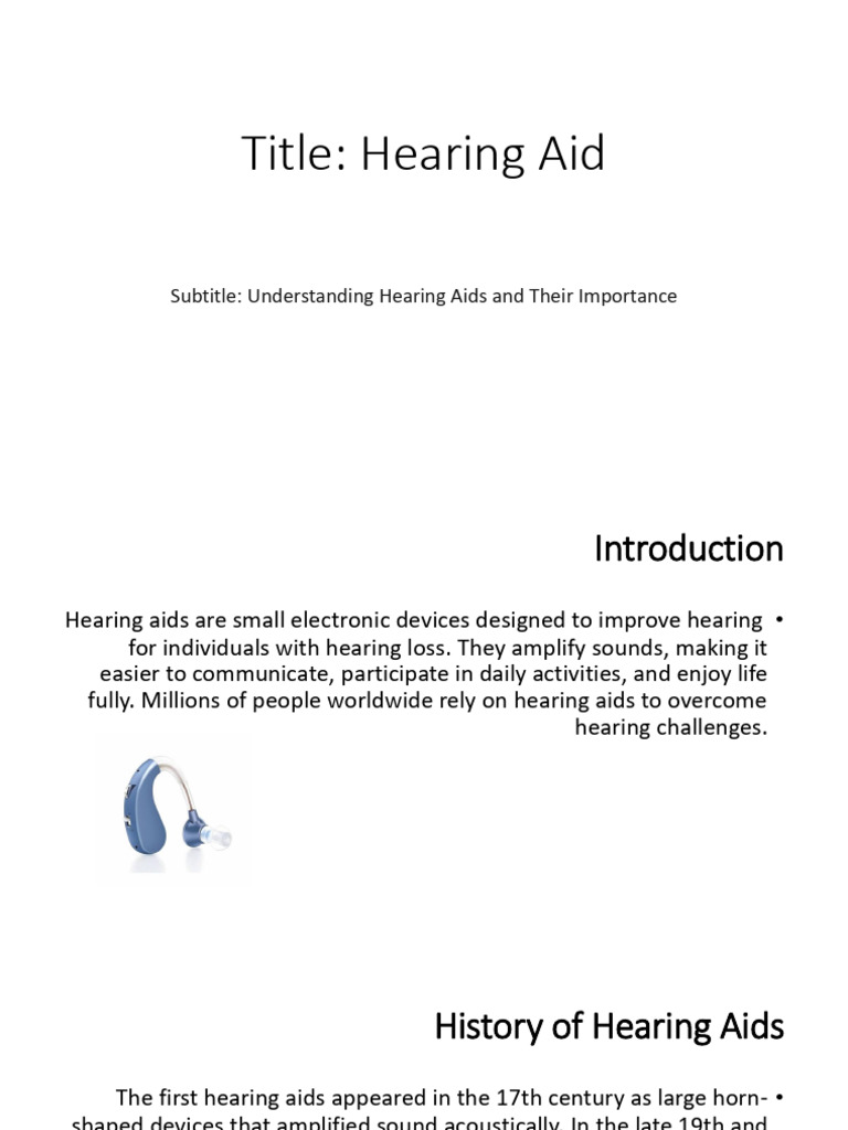 Essential Guide to Hearing Aids | PDF | Hearing Aid | Sound
