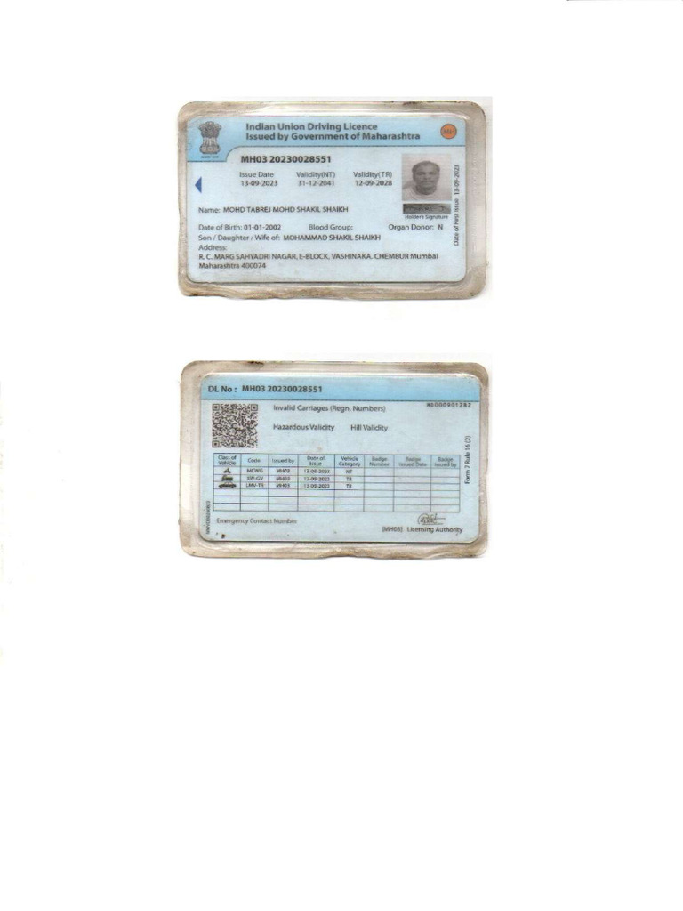 Driving License | PDF