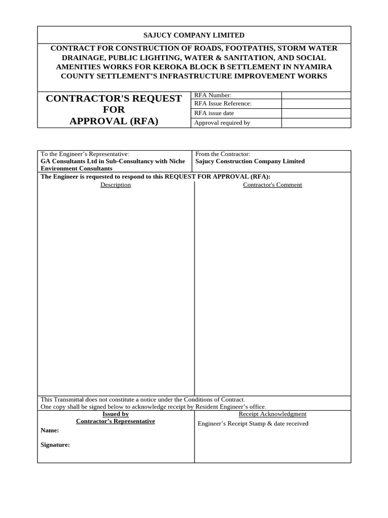 Infrastructure Improvement Contract Nyamira | PDF | Concrete ...