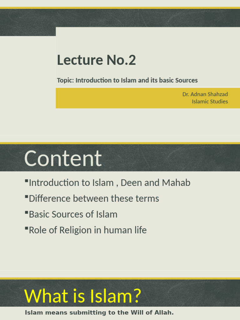 Introduction to Islam: Key Concepts | PDF | Sharia | Semitic Words And ...