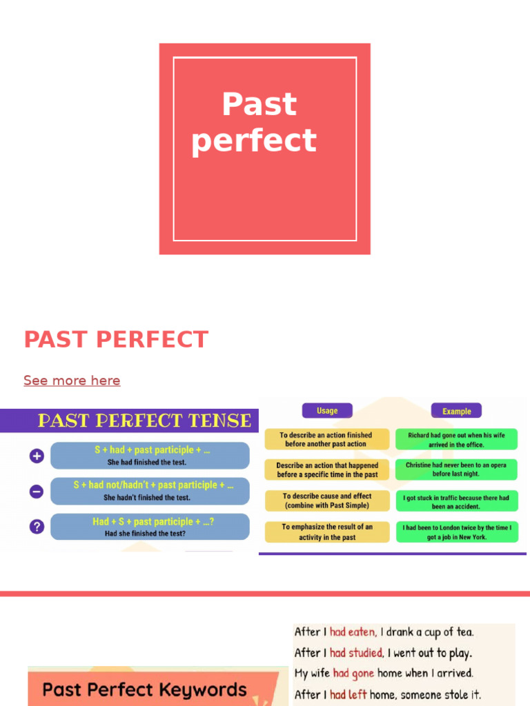 Past Perfect | PDF