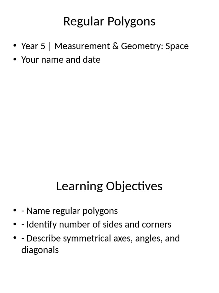 Understanding Regular Polygons | PDF