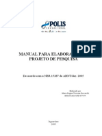 Manual Para Elaboracao de Projeto de Pesquisa