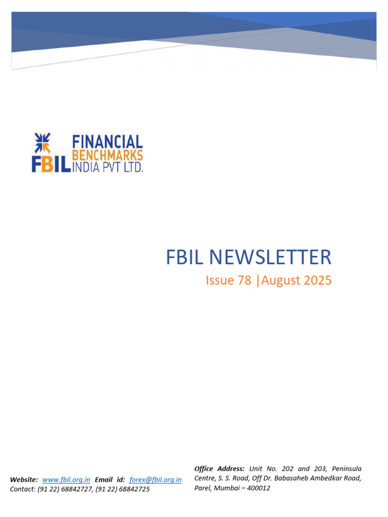 FBIL Newsletter August 2025 Update | PDF | Monetary Policy ...