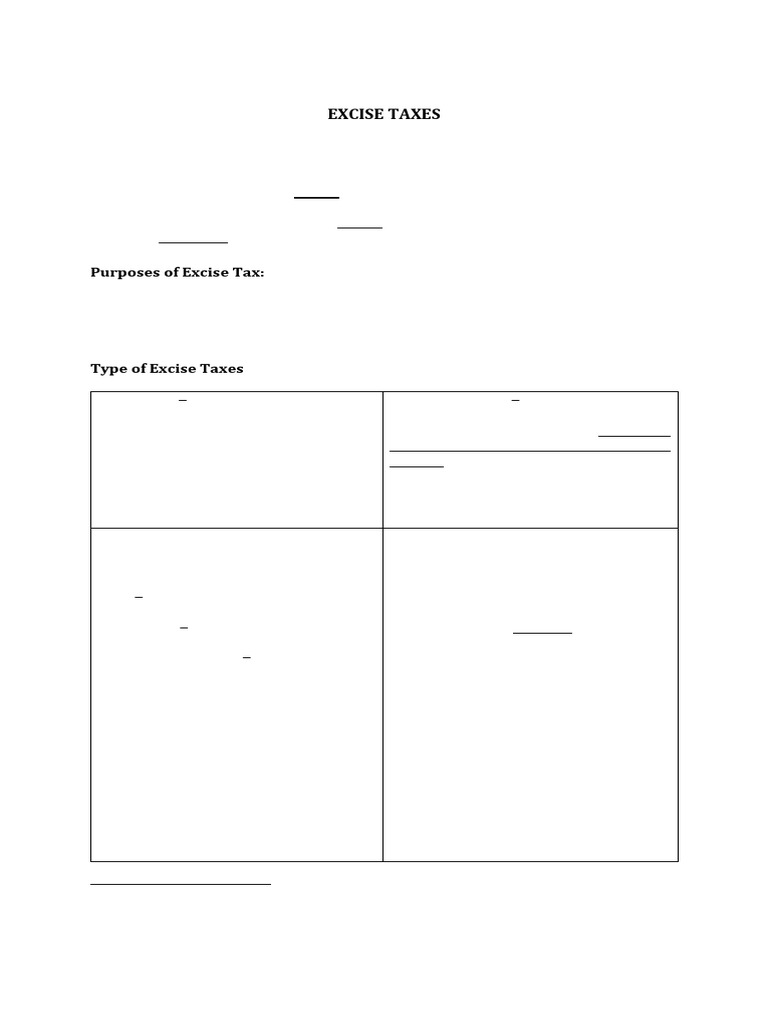 Overview of Excise Taxes in the Philippines | PDF | Taxes | Debt