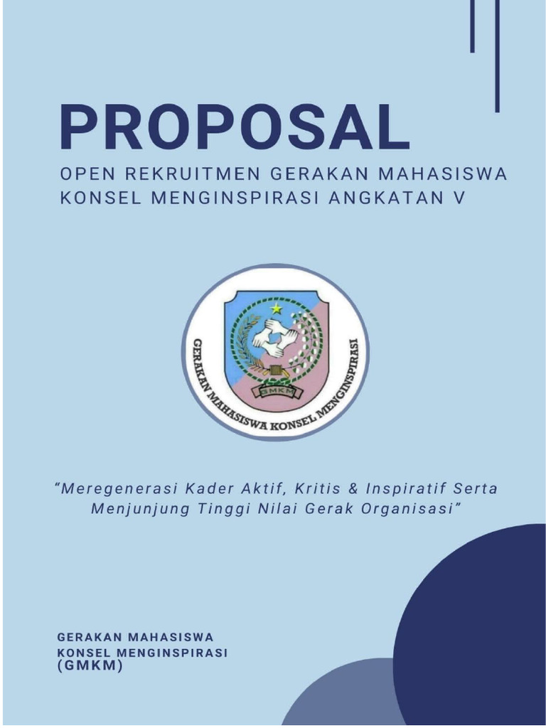 Open Rekrutmen GMKM Angkatan V 2023 | PDF