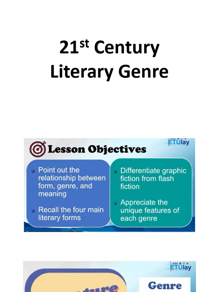 Q2 Week 2 21st Century Literary Genre | PDF