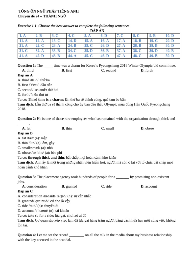 CD24 Exercise 1.1 KEY | PDF