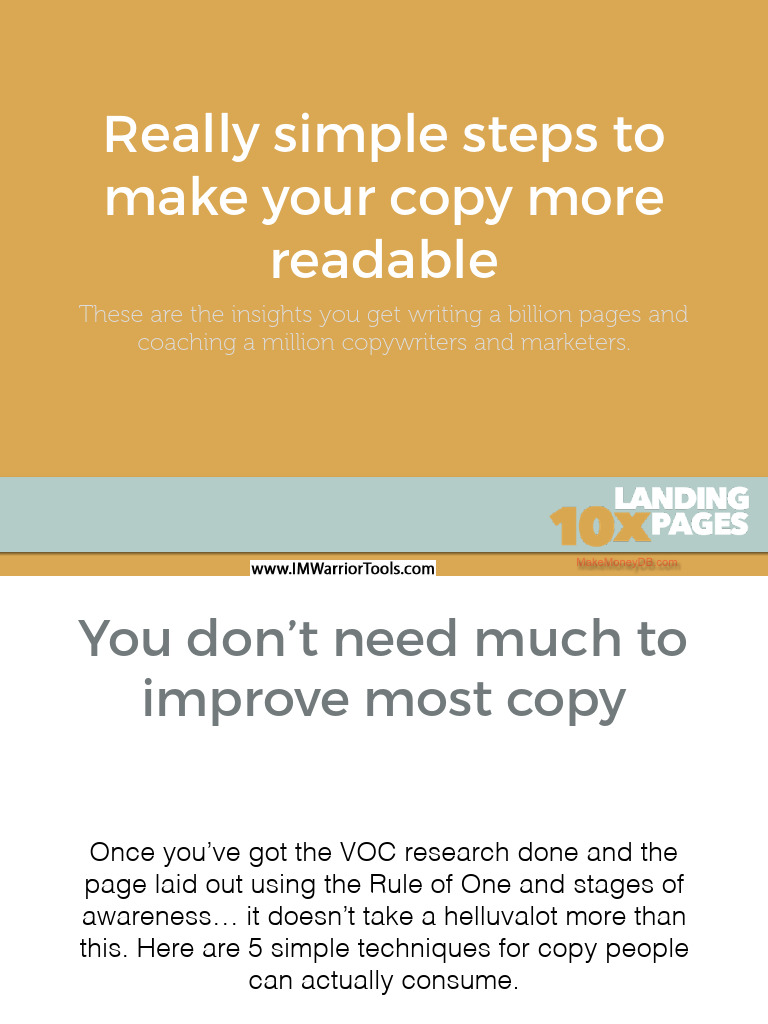 Enhance Copy Readability Techniques | PDF | Promotion And Marketing ...