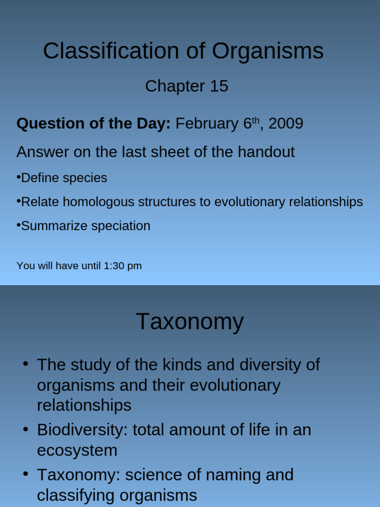 Classification of Living Organisms | PDF | Cell (Biology) | Taxa