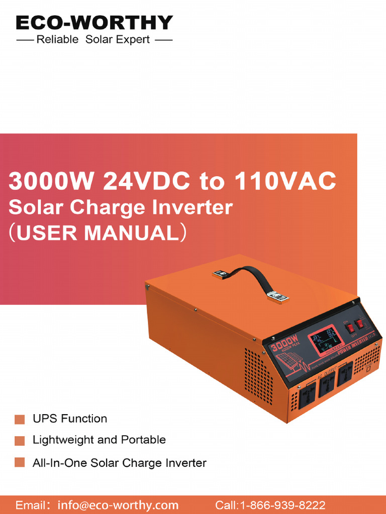 Solar Inverter User Manual and Guide | PDF | Power Supply | Power Inverter