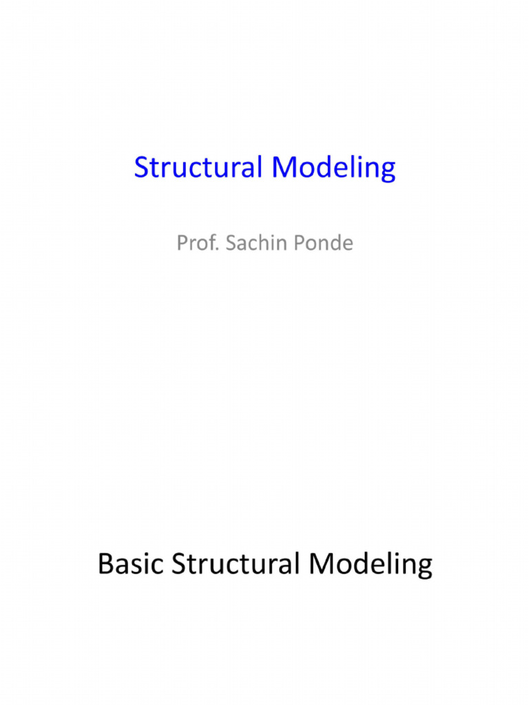 05 Structural Modeling | PDF