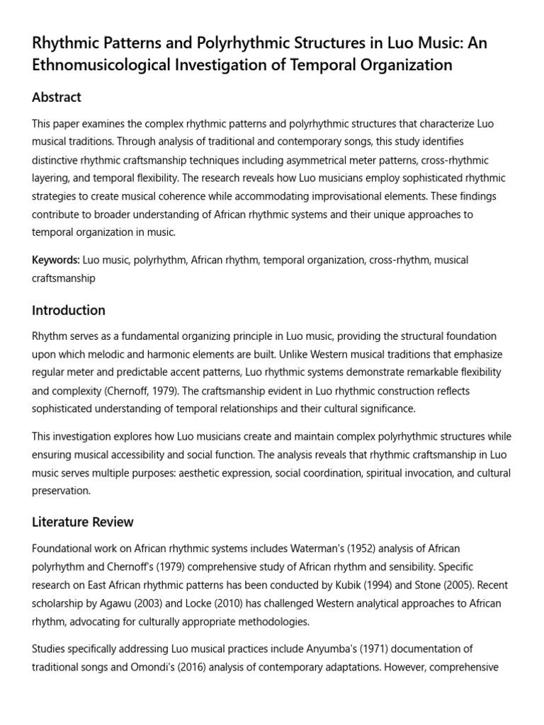 Paper 3 - Rhythmic Patterns and Polyrhythmic Structures in Luo Music ...