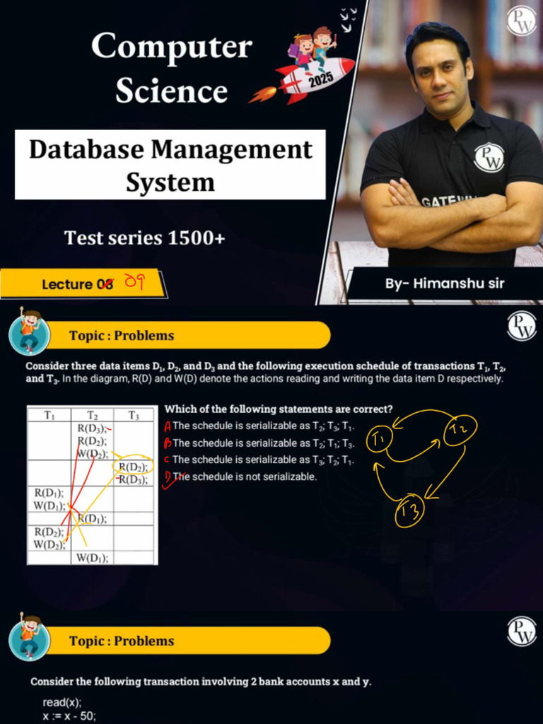 Database Management System 09 Class Notes | PDF