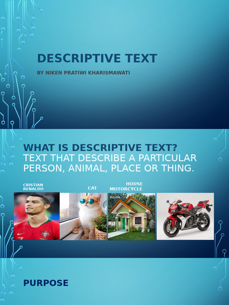 Understanding Descriptive Texts | PDF