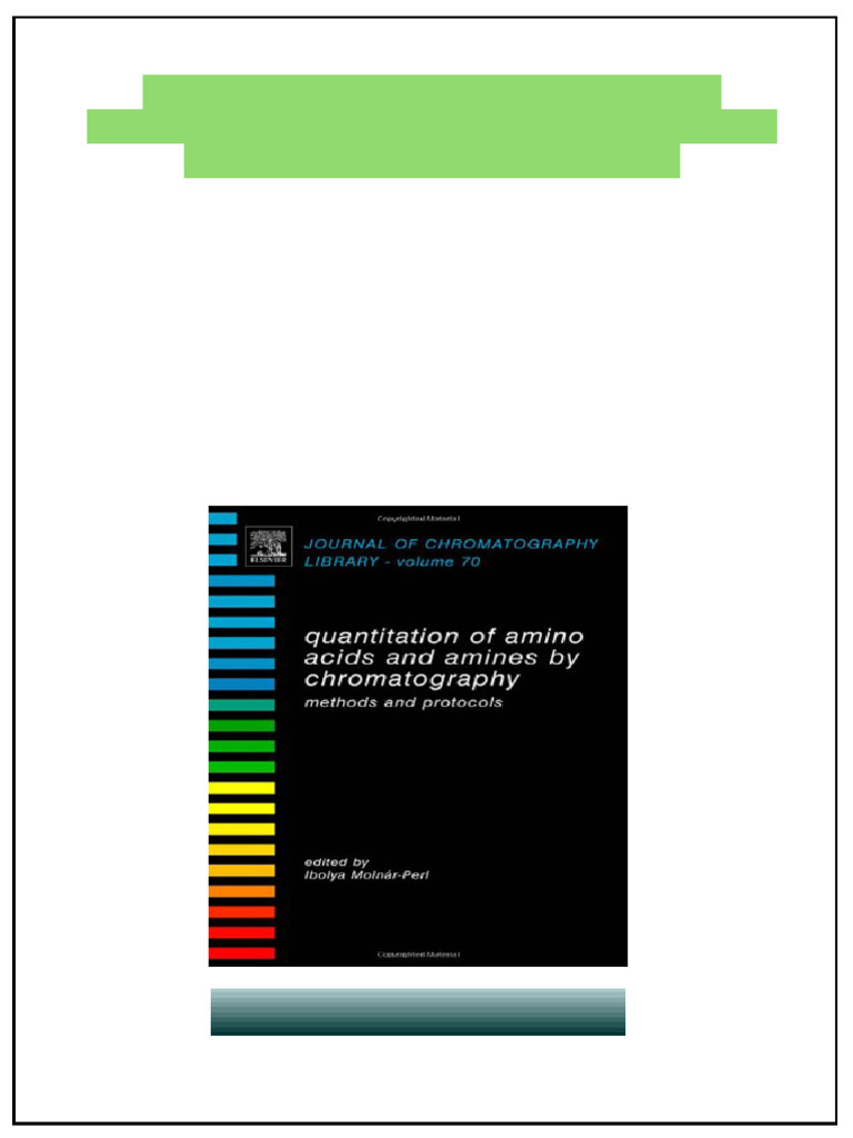 Quantitation of Amino Acids and Amines by Chromatographymethods and ...