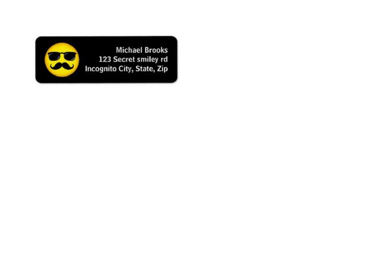 Smiley Funny Address Format | PDF