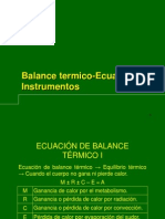 Balance Termico Ecuasion Instrumentos