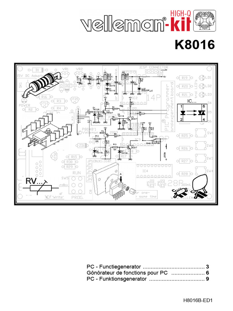 Assembly Manual k8016 | PDF