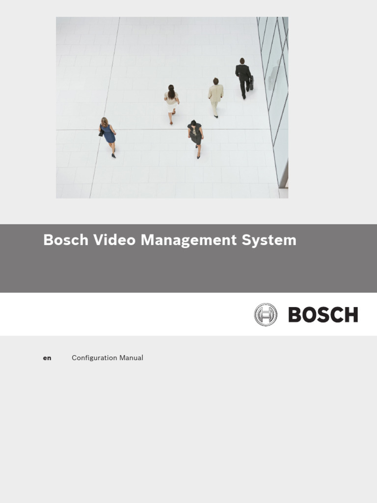 Bosch Video Management System Guide | PDF | Server (Computing ...