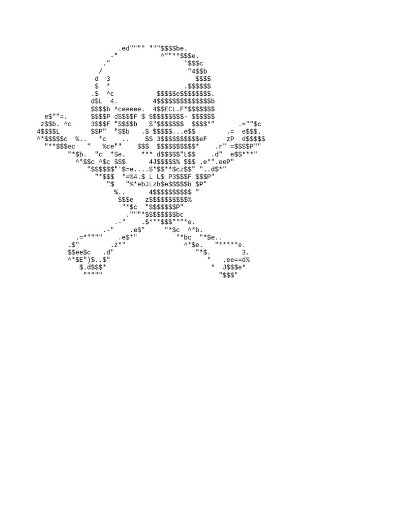 ASCII Art of a Dollar Sign | PDF