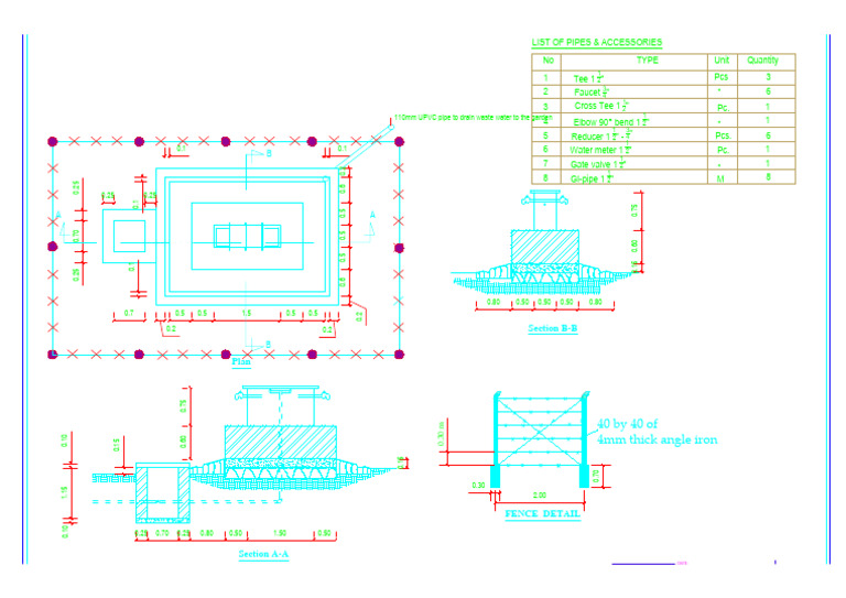 Water Point Drawing and Specifications | PDF | Gases | Liquids