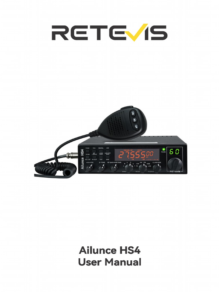 Retevis Ailuncehs4 Manual | PDF