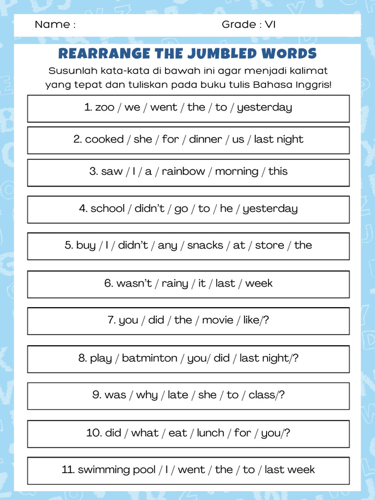 Rearrange Jumbled Word 3 September 2025 | PDF