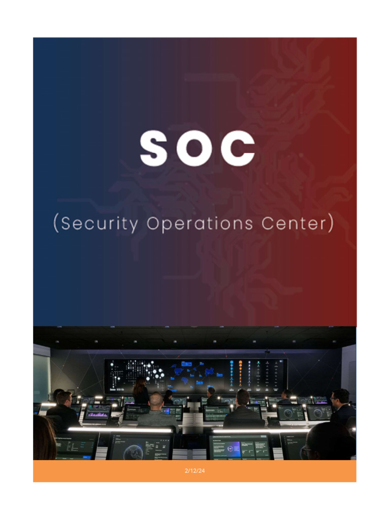 Key Functions of a Security Operations Center | PDF | Security ...